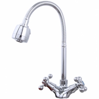 Смеситель для кухни 1/2 кер F4319 FRAP гибкий излив, гайка^