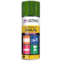Краска аэрозольная ЛИСТВЕННО-ЗЕЛЕНЫЙ RAL 6002 520 мл. ULTIMA ULT 015