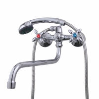 Смеситель для ванны и умывальника 1/2 кер F2227 FRAP с шар перекл КРЕСТ овал^ Смеситель для ванны и умывальника 1/2 кер F2227 FRAP с шар перекл КРЕСТ овал^