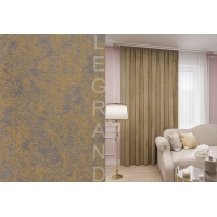 Портьера Матрица 150*260 горчичный (1 шт.)