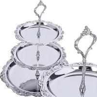 20214 Конфетница мет. 3-х ярусная MB (х20) "MAYER & BOCH"