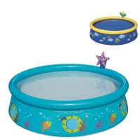 Бассейн с надувным бортом детский с брызгалкой 152х38 см, 477 л, Bestway 57326 арт.004862