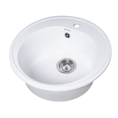 Мойка GranAlliance G-10 (d-500 мм) молочная с сифоном