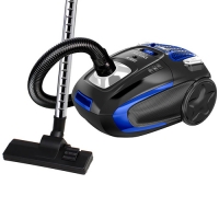 Пылесос DELTA LUX DL-0848 черный с синим: 2200Вт, мешок для сбора пыли, мощн.всасывания 400Вт