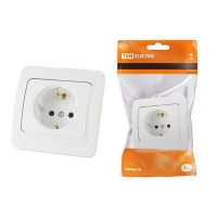 Розетка 2П+3 16А белая Валдай TDM (SQ1804-0008)