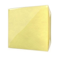 Салфетки Радуга 100 листов, 24см х 24 см, ЖЕЛТЫЕ с тиснением,100 % целлюлоза, 1 слой,