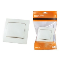 Выключатель 1 кл. 10А белый Таймыр TDM (SQ1814-0001)