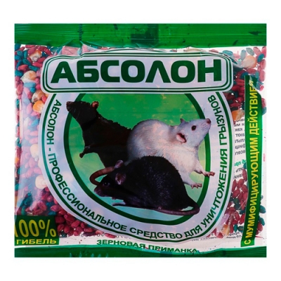 Зерновая приманка от грызунов Абсолон, пакет 100 г арт.2998677 г.Екатеринбург