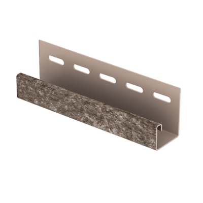 J-планка (пвх).0044.Н.,кварцит коричневый (3,05м)