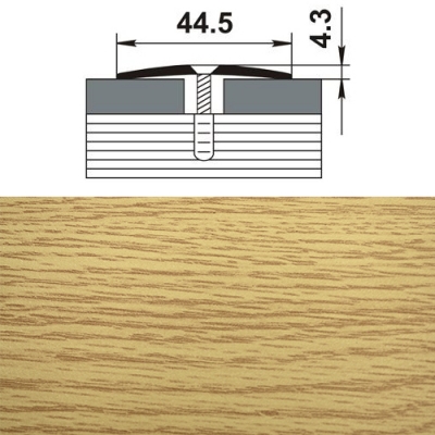 Профиль стыкоперекрывающий ПС 04. 900.082 дуб светлый