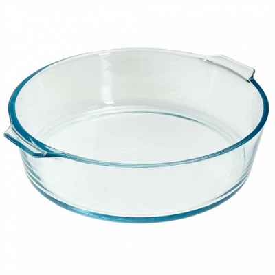 РК-0103 Круглая форма для запекания из жаропрочного стекла 1,6л "ЗАБАВА" 23*21*6 см (12)
