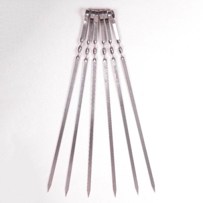 Шампур нерж., с кольцом и узором 600(450)х12х2 2К-049 арт.2К-049