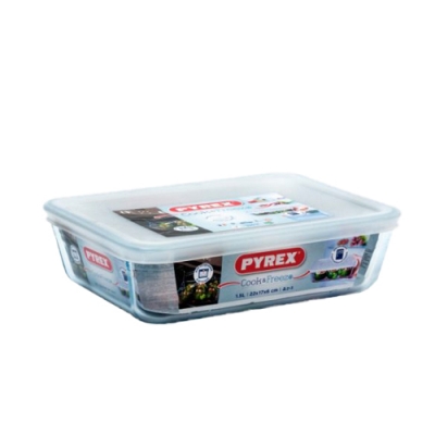 Блюдо прямоугольное с крышкой Cook Freez 22x17x6см 1.5л арт.242P000
