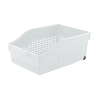 Контейнер Лофт хозяйственный на колесах широкий 305х210х125 мм (белый) 622006 Виолет