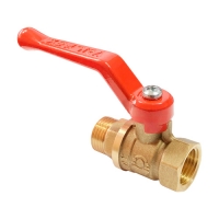 Кран шаровой латунный 1 1/2" ВН/НР ручка-рычаг, VALFEX 11Б27фт1М (8/2)