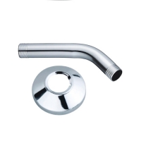 Кронштейн для верхнего душа настенный, нержавеющая сталь 45 , с отражателем, 165 мм, хром, блистер,