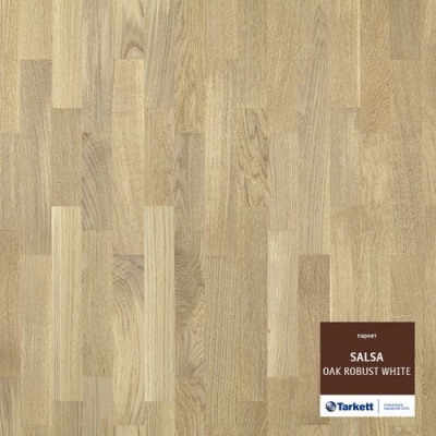 Паркет ТАРКЕТТ SALSA Дуб Робуст Белый Браш 3-х полосный (2283х192х14 мм) 2,658 кв.м. Паркет ТАРКЕТТ SALSA Дуб Робуст Белый Браш 3-х полосный (2283х192х14 мм) 2,658 кв.м.
