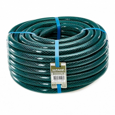 Шланг армированный 3-х слойный полив.ПВХ 5/8-16мм (25м) непрозрачн.черно-зел.ВОЕННЫЙ г.Аксай