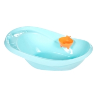 Ванночка детская Буль-Буль цвет голубой, ковш оранжевый г.Ижевск