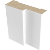 Коробка ламинир.квадр.с пазом 70х26х2070 белая Леском