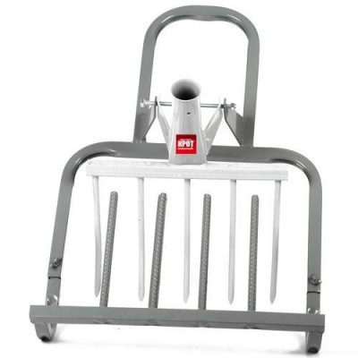 Садово-огородный рыхлитель КРОТ М Кованый ( кованые усиленные зубья, ширина копки 420 мм) ч/б