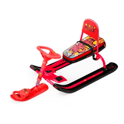 Снегокат Игрушка "Тимка спорт 4-1" ТС4-1/GR "с граффити на красном"