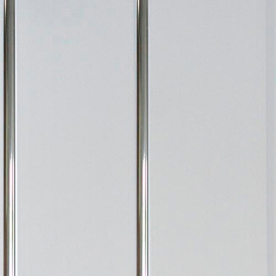 Вагонка ПВХ 2-х секционная (Хром) (3м х 0.2м) х 10 шт Пензапласт