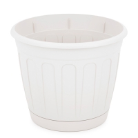 Горшок цветочный "Дионис" 2,6л (белый) (уп.22) М8245 г.Октябрьский