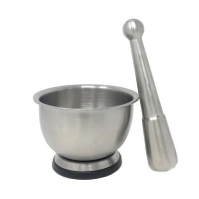 Ступка из нерж. стали для перца и специй (8840)