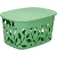 Коробка ФЛОРА 5,5л с крышкой мята М2362