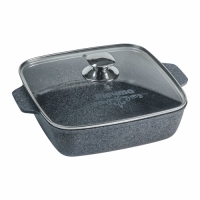 Жаровня квадратная 28х28 см АП "Premium" (grey) арт. 39901