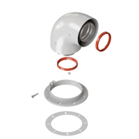 KRATS Отвод коаксиальный 60/100 угол 90 (NAVIEN, BOSCH, BAXI Eсо Nova (K-02F) KRATS Отвод коаксиальный 60/100 угол 90 (NAVIEN, BOSCH, BAXI Eсо Nova (K-02F)