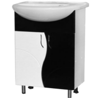 Подстолье Allessandro (2дв) под Уют-550 черно/ белый