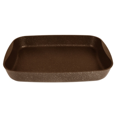 Противень 365х260х55мм, АП (кофейный мрамор) Kukmara пмк02а