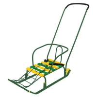 Санки детские Тимка 5 комфорт игрушка (Т5К/З2 зеленый)