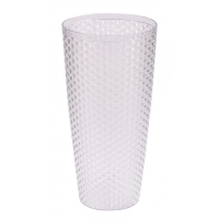 Ваза для цветов Мозаика люкс Д150мм,В305мм (прозрач.) (уп.20) М7521 г.Октябрьский
