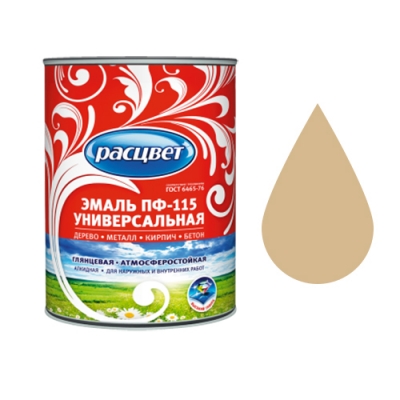 Эмаль Расцвет Универсальная бежевая 0,9 кг. (6944)