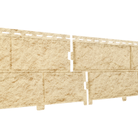 Сайдинг (пвх).0225.Н. Стоун-Хаус, камень золотистый(с двойным замком)(3,025х0,225=0,680м2)