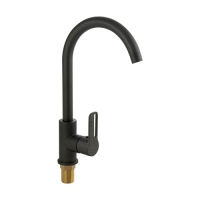 Смеситель кухонный ГРАФИТ, шаровый , боковой ручка с прорезью 8954, CONSUL