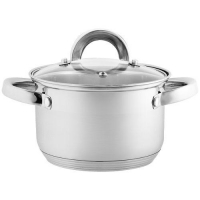 BE-110/2 Кастрюля из нерж стали со стеклянной крышкой (d=16; 2,2 л) (6)