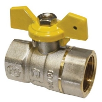 Кран шар. для газа d20 3/4 г/г бабочка CTM (CGFFB034)