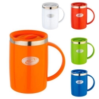 Кружка с крыш. цвет. пласт. прямая 0,50л NЕ-500 БИОСТАЛЬ