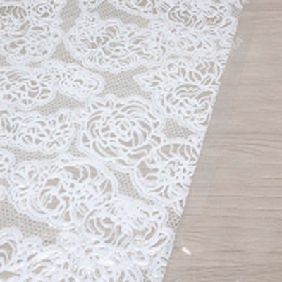 031 white Клеенка ПВХ в рулоне LACE(Муза) 1,32*22 м