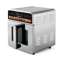 Аэрогриль BRAYER 2052BR, 1700 Вт,10л, t. 200С, 2 тэна, LED-дисплей, 12 программ, корпус металл