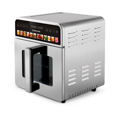 Аэрогриль BRAYER 2052BR, 1700 Вт,10л, t. 200С, 2 тэна, LED-дисплей, 12 программ, корпус металл Аэрогриль BRAYER 2052BR, 1700 Вт,10л, t. 200С, 2 тэна, LED-дисплей, 12 программ, корпус металл