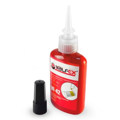 Анаэробный клей-герметик ЖЕЛТЫЙ тюбик (50 мл.) VALFEX (демонтаж с усилием, до 2") (72/12)