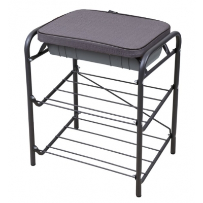 Банкетка (НБ1/Н в елочку/темно-серый)