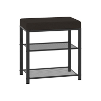 Банкетка "ТОРОНТО 13S" каркас Графит цвет сиденья серый ЗМИ БТ13ГрС