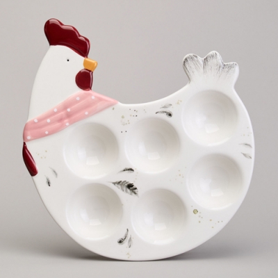 Блюдо на 6 яиц lefard "Funny hens" в форме курочки 24,3*22*3 см 358-2293