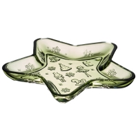 Блюдо сервировочное "Щелкунчик" green в форме звезды, 21*21*2,5 см 355-415 355-415
